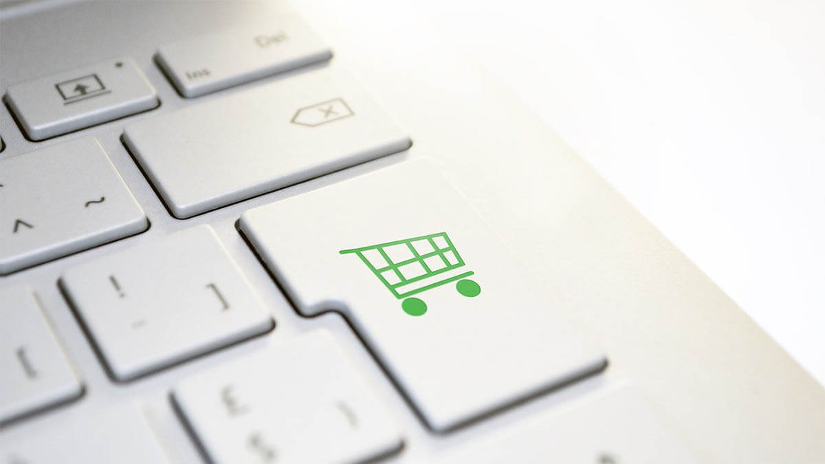 online shopping tastatur einkaufswagen