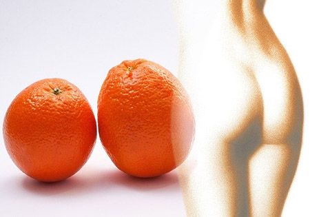 orange frau silhuette orangenhaut