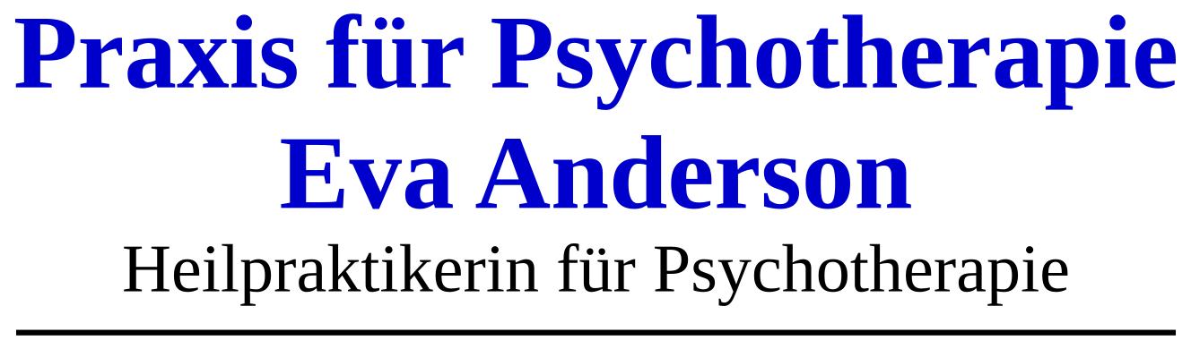 Praxis für Psychotherapie Eva Anderson