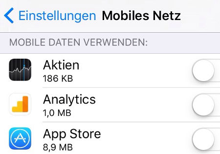 einstellungen mobiles netz