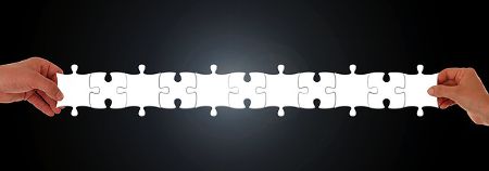 puzzleteile haende