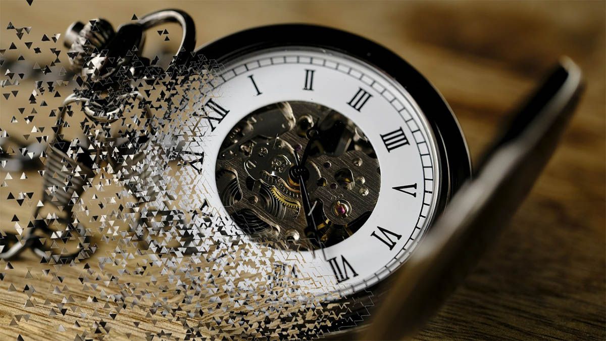 taschenuhr loest sich auf