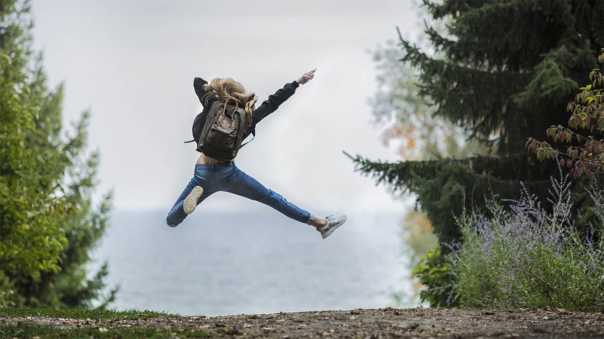 freude springen