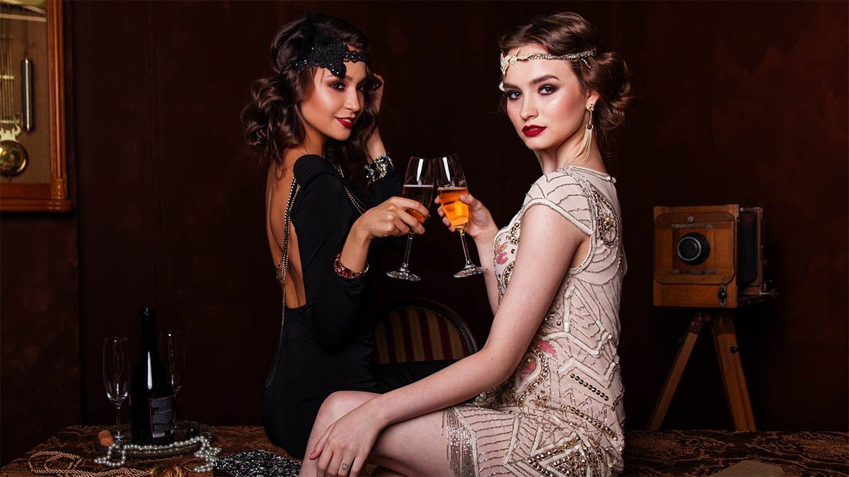 frauen abendkleid sekt