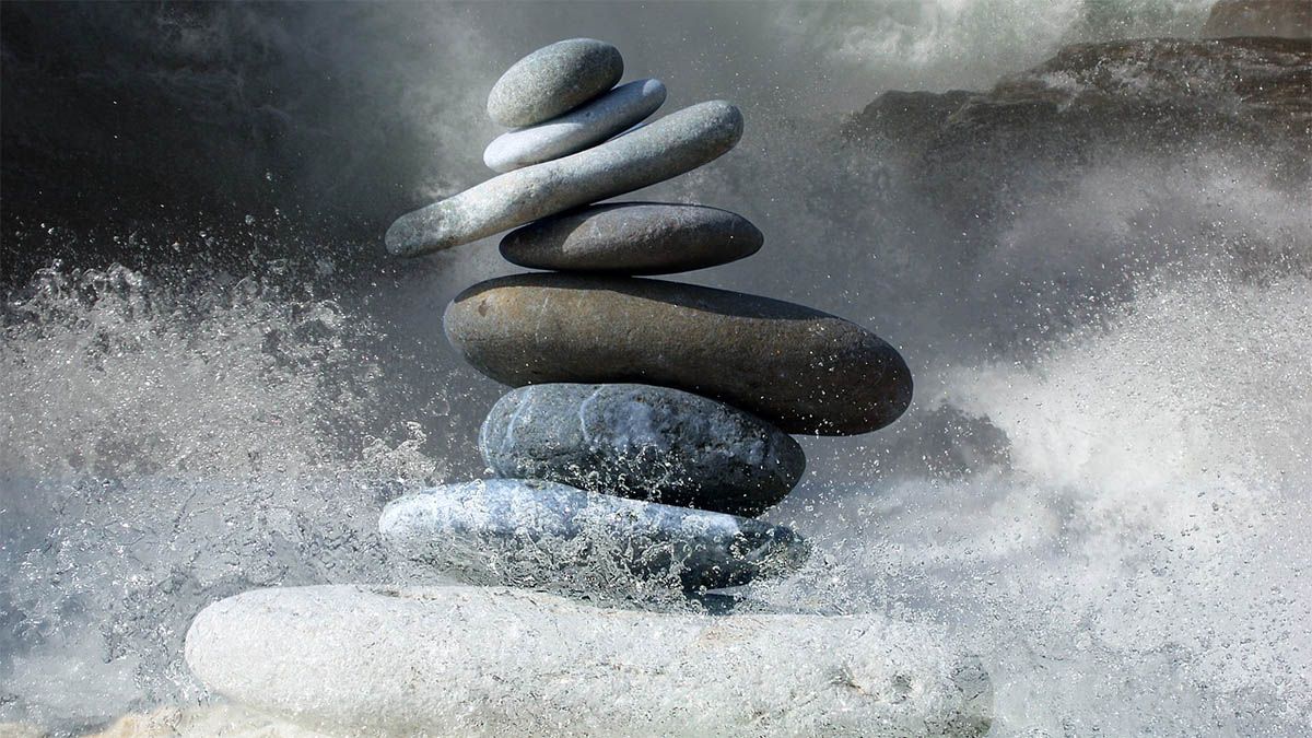 zen-steine-rauhe-see