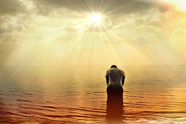 sonne mann meer klein