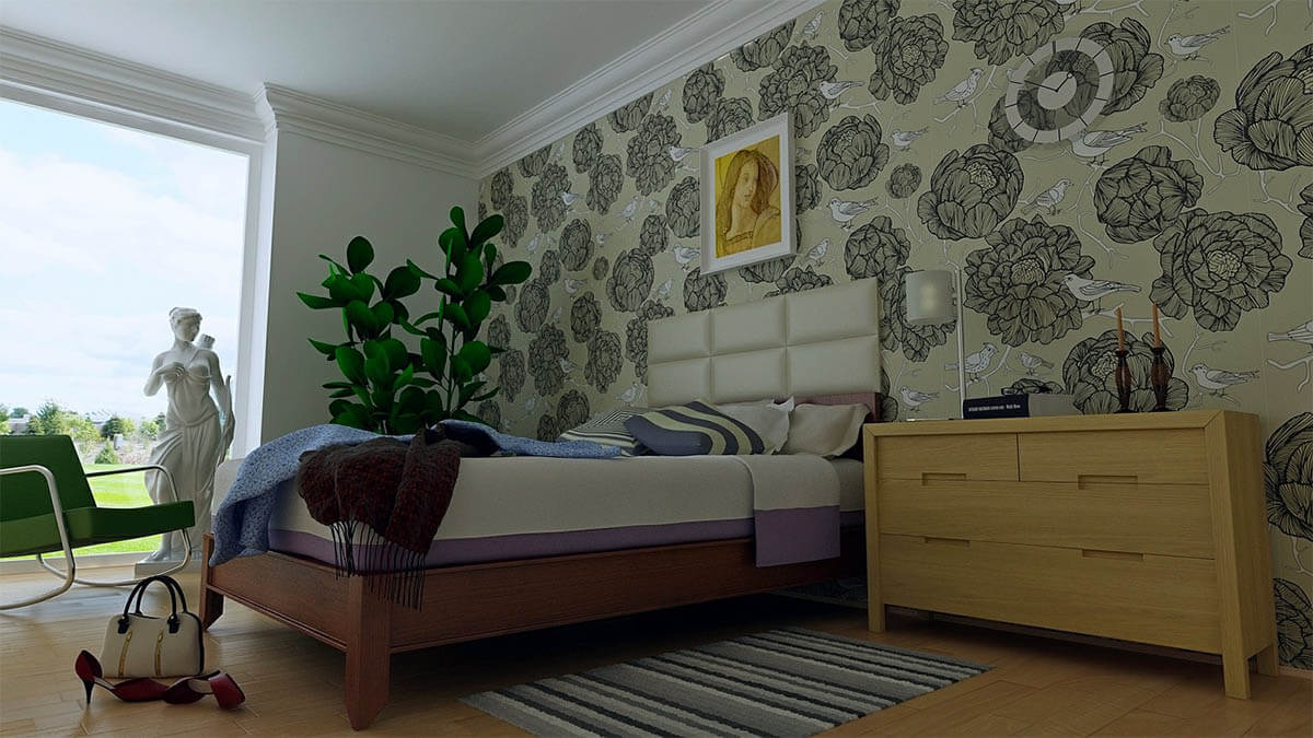 tapete wand zimmer an