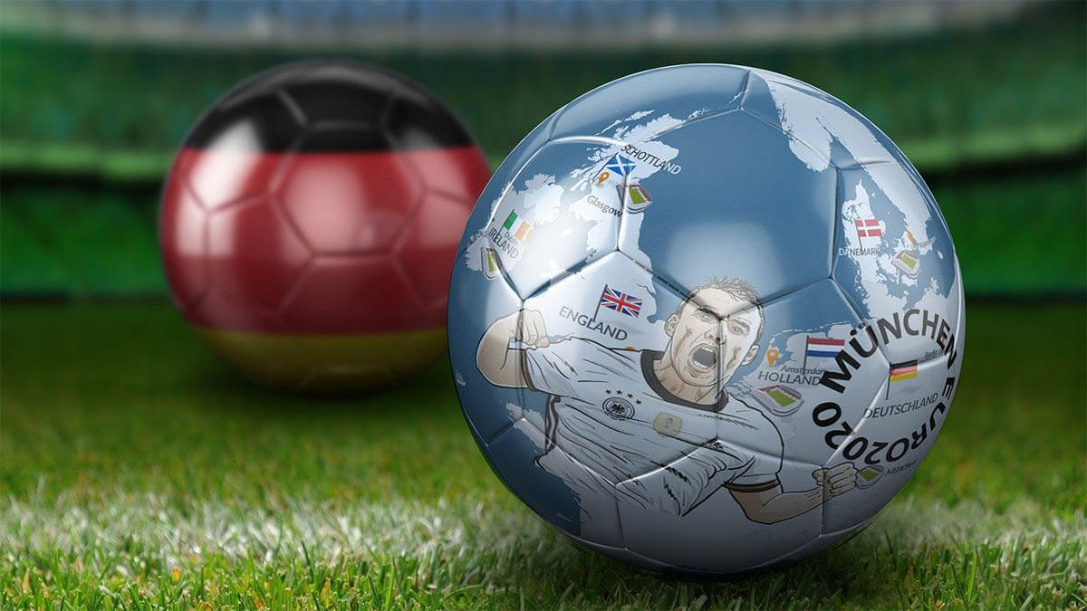 Auftakt zur Fußball-Europameisterschaft 2021 fussball em fussball deutschland an