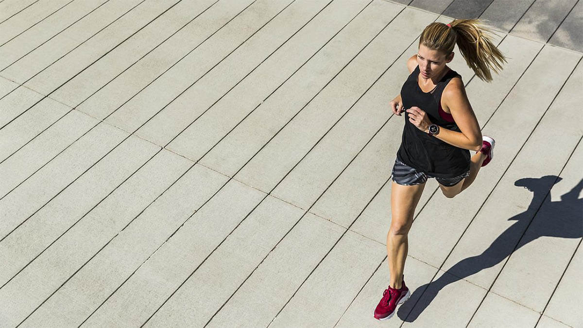 frau joggen