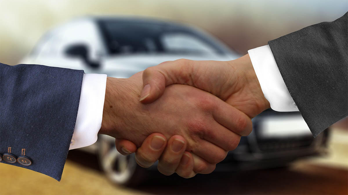 autoverkauf handschlag an