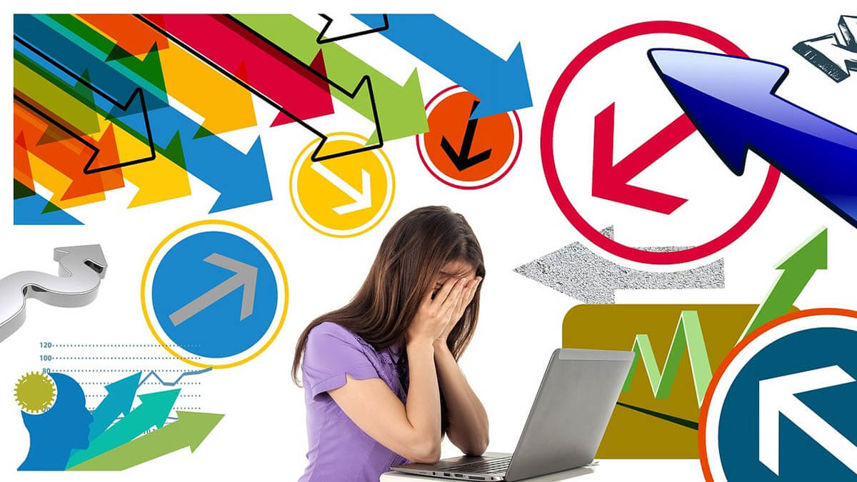 frau-stress-pfeile