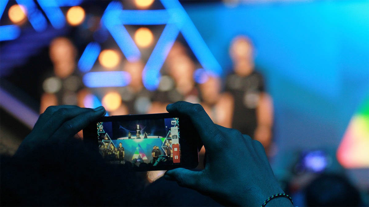 konzert mit handy filmen