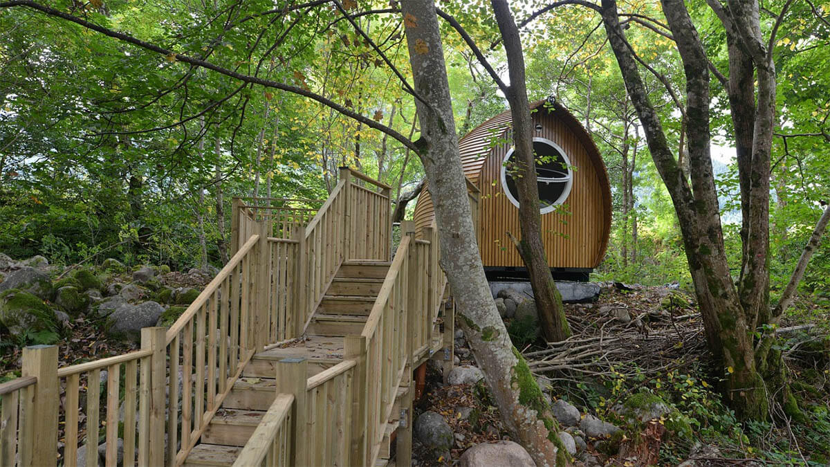 glamping waldhuette