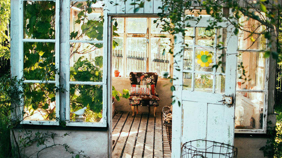 gartenhaus rustikal an