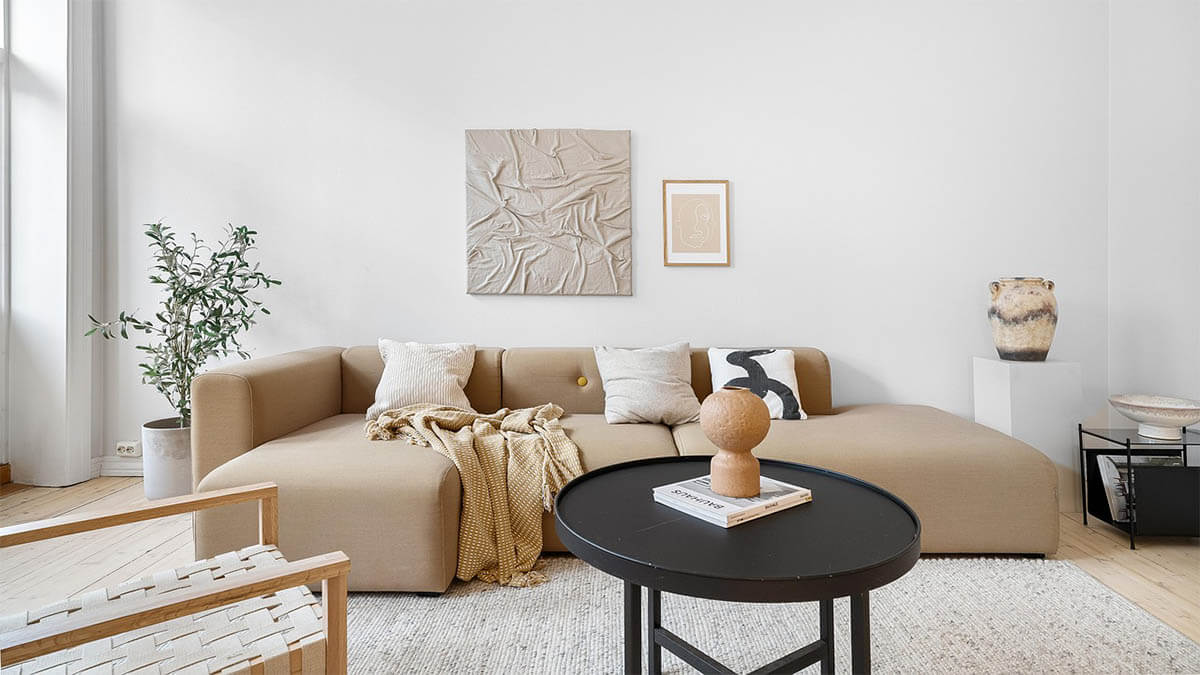 sofa beige an